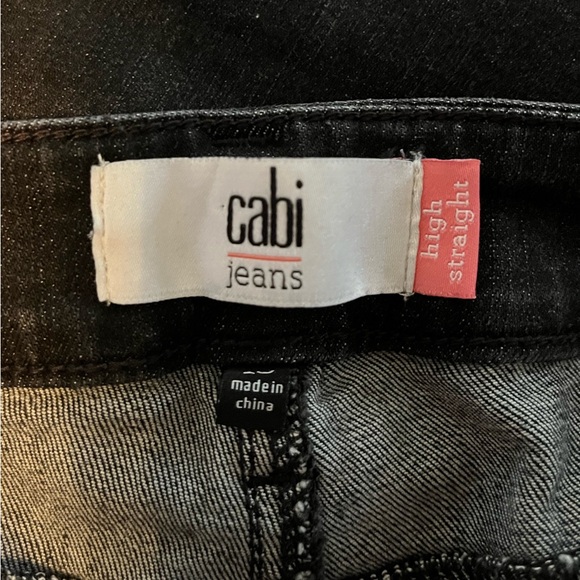 Cabi High Straight Smolder Jeans 3560 Black Size 10 - Picture 5 of 5